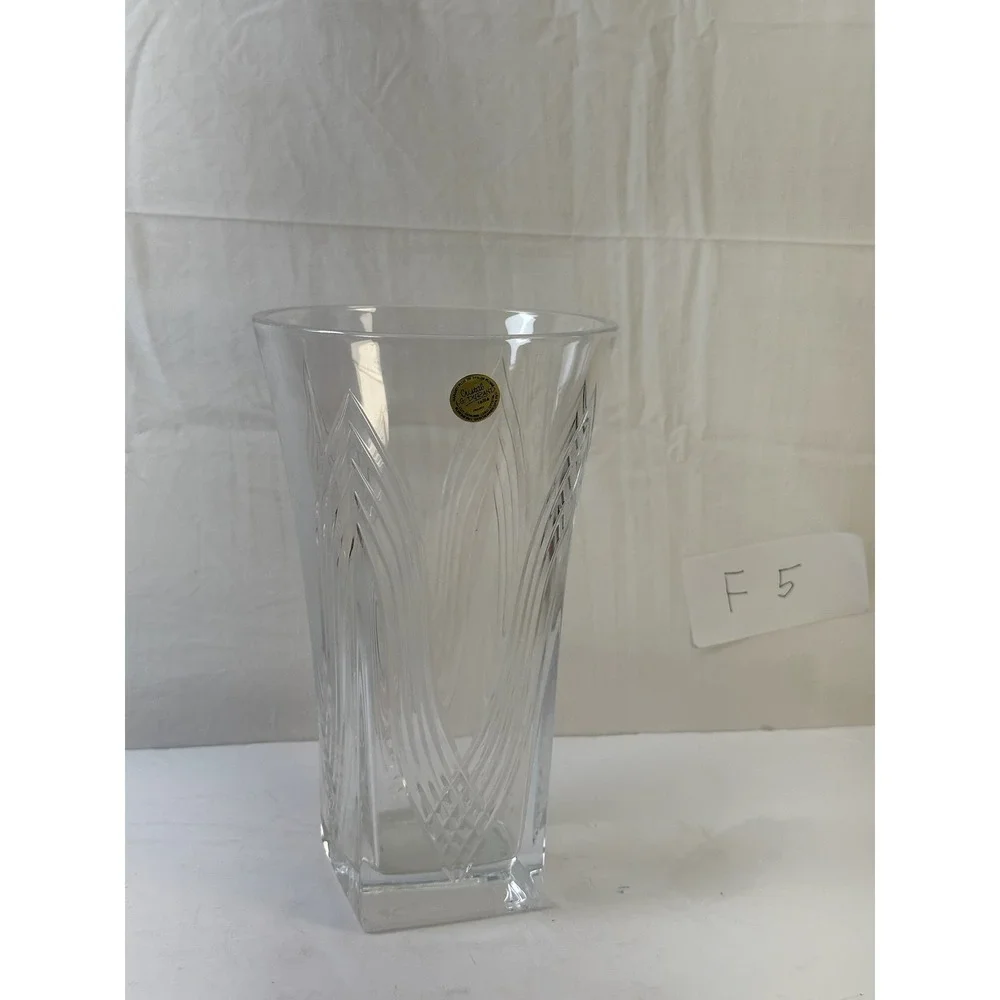 Vintage Cristal J.G. Durand France 24% Lead Crystal Vase - Storage Location: F5